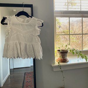 White Linen Top